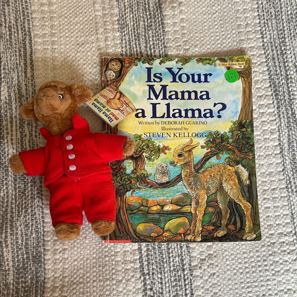 Is Your Mama a Llama book and llama toy